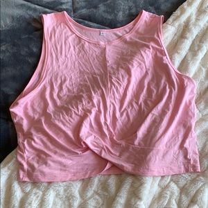 Pink crop top